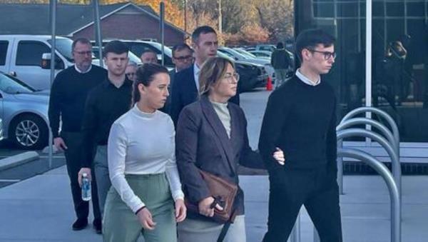 Sarah Corbett, Tracey Corbett Lynch, and Jack Corbett at Davidson County Superior Court during the week.