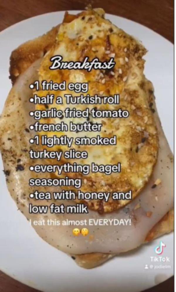 The calorie-deficit breakfast Jodie Marah eats almost every day.